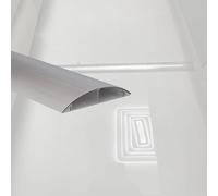 Thickened Aluminum Cable Trunking Wall-Mounted Cord Hider, 1.6" W x 36" L, 1/2/4 pcs Half-Round Wire Cover Strip for Neat Cable Management