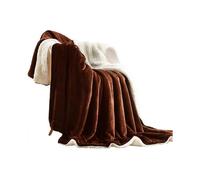 Thickened and Warm Sherpa Twin Blanket for Winter Bed - Ultra Soft Flannel/Reversible Velvet (Twin Size 60"x80")