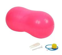 Thickened Anti-Burst Peanut Exercise Ball, Yoga Gym Fitness Ball with Pump for Home Workout, Sensory Integration Rehabilitation Training for Men Women Kids(Pink)