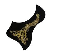 Thickened Anti Scratch Plate Acoustic Guitar Pickguard Duck Peacock Pattern Black