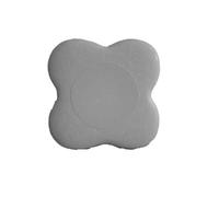 Thickened Anti Slip Yoga Kneeling Protective Pad Knee Soft Flat Support Slow Rebound Non-Slip Sports Fitness Mat Solid Elbow(Gray)