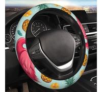 Thickened Car Steering Wheel Cover Flamingo and Pineapple Universal 15" Non-Slip Auto Steering Wheel Protector for Car Van Sedan Truck