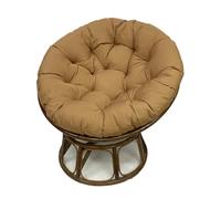 Thickened Chair Cushions for Outdoor Patio Water-Resistant Round Cushions with Non-Slip Ties Overstuffed Comfort (Brown 32"x32")