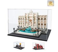 Thickened Clear Acrylic Display Case for Lego 21062 Trevi Fountain for 21354 Twilight The Cullen House for 42179 60414 76781 75683 Collectibles, Transparent Box Dustproof, Black Inside 15.7x7.9x11.8in