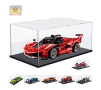 Thickened Clear Acrylic Display Case for LEGO 42212 Ferrari FXXK Car 1/16