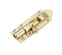 Thickened Copper Barrel Bolt Latch - Durable Slide Lock for Doors, Bathrooms, and Cabinets with Mounting Screws -1pc(Gold,2cm)