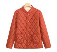 Thickened Corduroy Coat Women 4XL Diamond Pattern Jacket | Diamond pattern design, corduroy texture, 4XL size, long sleeve, stylish casual outerwear
