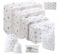 Thickened Cosmetic Bag Travel Storage Set Nine-Piece Set Clothing Storage Drawstring
