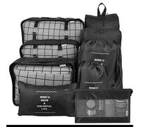 Thickened Cosmetic Bag Travel Storage Set Nine-Piece Set Clothing Storage Drawstring