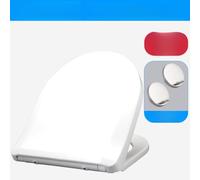 Thickened Cushioned Toddler Toilet Seat Soft-Close or Quick-Release White P | Soft-close hinge slamming and protects little fingers, keeping bathroom routines quiet and safe toddlers.