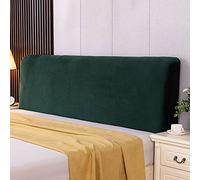 Thickened Diamond Velvet Headboard Cover - Double King Queen Single Size, Dustproof All-inclusive Modern Backrest Protector Slipcover For Bedroom Decor, Green-Length:120cm