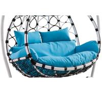 Thickened Egg Chair Cushs Replacement - Double 2-Seater Hanging Swing Cushs, Washable & Reu, Outdoor/Indoor Hammock Chair Pads for Ultimate t