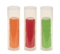 Thickened Elastic Nylon Thread for Fly Tying Operations Including For Crab Lure Mounting and Rig Customization (green+red+yellow)