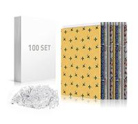 Thickened Fabric Organizer Boards for Books, Comics & Magazines - 100 PCS of 7.5 * 10.5 Inch Comic Book & Magazine Backing Boards with U Shape Plastic Alligator Clips (400PCS)