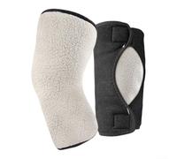 Thickened Faux Wool Knee Pads 1.9cm Warm Winter Gear | 1.9cm thick faux wool, double-layer insulation, extreme cold protection, soft touch, all-day warmth(White)