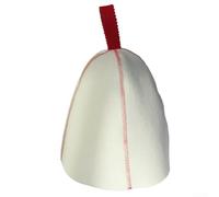 Thickened Felt Sauna Hat, Wool Sauna Cap For Heat Protection, Sauna Headwear For Forehead Cooling, Finnish Bath Hat For Steam Room, Traditional Spa(Red)