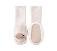 Thickened Floor Shoes with Soft & Comfortable Lining for Lovely Bear Pattern Designs Kid Footwear Lightweight Winter Baby Socks Cute Bear Patterned Non Slip Toddler Easy to Put On and Take
