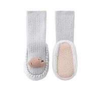 Thickened Floor Shoes with Soft & Comfortable Lining for Lovely Bear Pattern Designs Kid Footwear Lightweight Winter Baby Socks Cute Bear Patterned Non Slip Toddler Easy to Put On and Take