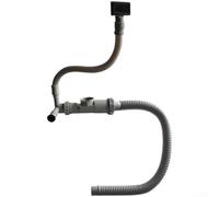 Thickened Gray Drain Pipe Featuring Anti Trap And Compact 45 Degree Layout For Single Basin Sinks In Kitchen Or Bathroom Areas