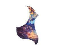 Thickened Guitar Pickguard Scratch Plate for Acoustic Electric Guitar DIY | Plastic Construction, Smooth Surface, Creative Wave Pattern, Protects Instrument Finish, Easy Replacement for Learners