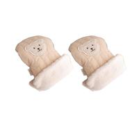 Thickened Handle Gloves Nylon Hand Warmer Mittens Essential Winter Gear Windproof Hand Covers Fleece Gloves for Windproof Accessories for Baby Strollers