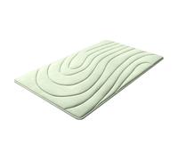 Thickened Hollow Fiber Pet Cooling Mat, Wave Quilted Pressure Relief Joint Support Cool Pad, Washable Nylon Surface Foldable Rest Cushion for Crate Sofa Floor Car Seat Puppy Large Dogs，Green：58x91cm