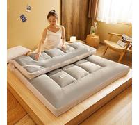 Thickened Japanese Futon Mattress - Soft & Fluffy Portable Sleeping Pad Breathable Foldable Mat for Ultimate Comfort Versatile Floor Lounger & Bed alternative