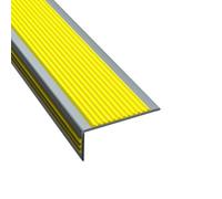 Thickened L-Shaped Stair Nose Molding with Strong Adhesive, Textured Anti-Slip Bullnose for Indoor/Outdoor Use (Red, 6x3cm) - Enhance Safety & Style