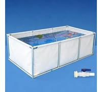 Thickened Lar Knife Scraping Cloth for Fish Po - Pond Liner Canvas with nd for Easy Temporary Holding & Viewing of Koi & Saltwater Fish - 3x1x0.8M