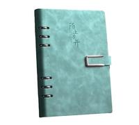 Thickened Leather Loose-Leaf Students' Fresh Personality and Creativity-[A5 Gray Blue] an All-consuming Love