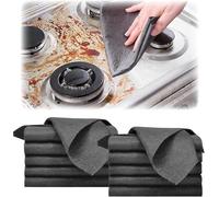 Thickened Magic Cleaning Cloth, 2025 New Reusable Microfiber Cleaning Cloth, Streak Free Multipurpose Non Scratch Dishcloth Rags for Kitchen, Windows, Mirror, Glass, Car (10)