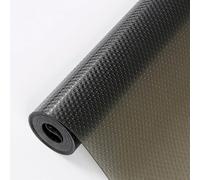 Thickened Moisture-Proof Mat, Drawer Liners, Waterproof Shelf Liner, Anti-Slip Non-Adhesive BPA Free Kitchen Cupboard Cabinet Liner Refridge Fridge Mats Sink Protector Strong Durable (Black, 40*500cm)