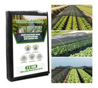 Thickened Nano Black Garden Insect Mesh Netting, 2x10M Ultra Fine Barrier Cover for Vegetables Fruits & Flowers-Reusable Bird Net, Pest Protection with 30% Shade Rate for Raised Beds, Patio & Balcony
