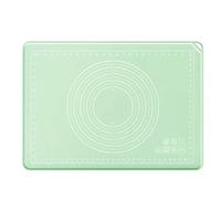 Thickened Non-Stick Silicone Pastry Mat Kitchen Pizza Noodle Dough Kneading Pad Baking Supplies for Kitchen(Green,60x80cm)