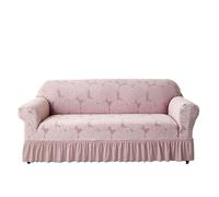 Thickened NonSlip Sofa CoverUniversal Elastic Towel for Triple Seater Couch with Armrest SupportStylish Pink Cushion Protector for Home Decor
