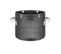 Thickened Nonwoven Fabric Grow Bags with Five Metal Rings for Light Optimization and High-Strength Nylon Handles for Handling (3Gal)