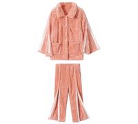 Thickened Nursing Clothes, Warm Bedridden Patient Clothing, Elastic Waist Design Suitable for Hospital and Home Care Settings(Orange,XL)