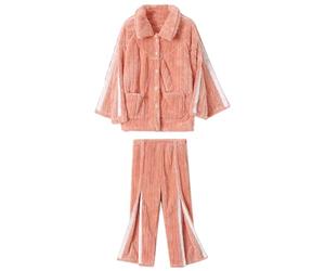 Thickened Nursing Clothes, Warm Bedridden Patient Clothing, Elastic Waist Design Suitable for Hospital and Home Care Settings(Orange,XL)