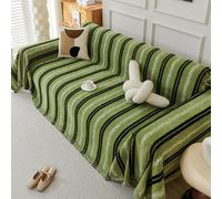 Thickened One-Piece Chenille Sofa Cover - All Seasons Stain Resistant Machine Washable Pet-Friendly Couch Slipcover Protector for Dogs & Cats Green 180 * 340cm/70.87 * 133.86in