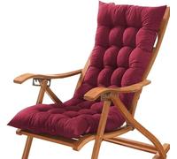 Thickened Outdoor Bench Cushion Replacement - 2-3 Seater with Ties for Patio Swing Garden Loveseat & Backyard Seating (Red 55x180cm/21.6x70.8in)