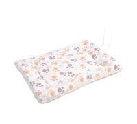 Thickened pet mat, Multi-Function, Warm, Machine Washable, Printed Pattern, Suitable for Autumn and Winter, Suitable for Cats and Dogs(Milky White Print,No6)