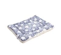 Thickened pet mat, Multi-Function, Warm, Machine Washable, Printed Pattern, Suitable for Autumn and Winter, Suitable for Cats and Dogs(Star Print,No7)