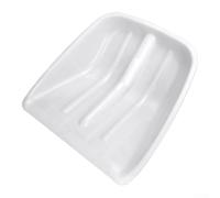 Thickened Plastic Snow Shovel With Smooth Edge For Safe Ice Removal And Poultry Feeding In Garden And Driveway Areas Lightweight Design(white)