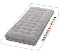 Thickened Porch Swing Cush & Backrest 40-60" | 1-3 Seater Garden Bench Cush for Indoor/Outdoor Fur, Light Gray, 190x55 cm - Perfect for Patio & Ln