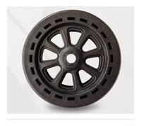 Thickened PP Replacement Wheel 6 Inch Silent Caster with Shock Absorption for BBQ Stoves Grill Carts and Market Stalls 33mm Width(1)