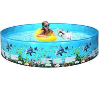 Thickened PVC Foldable Dog Paddling Pool Pets Kids Indoor Outdoor