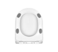 Thickened Quiet Close Toilet Seat Cover with Not Slip Base General for Old Styles Toilets Strong for House U Shape Toilet Seat