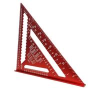 Thickened Rafter Square - 12 Inch Rafter Square, Carpenters Triangle Aluminum Double Scale, Thickened Triangle Ruler, Metric Woodwork Square, Carpenters Square for Angle Measuring Marking