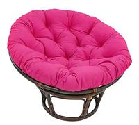Thickened Round Chairfor Egg Chair Soft Overstuffed SwingRattan Hanging Chair Pad Patio & Balcony Decor 50x50cm Rose Red