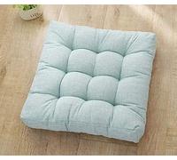 Thickened Round/square Chair Cushions, Soft Cotton Garden Chair Cushions for Restaurant Office Living Room,A-light Green,45X45cm
